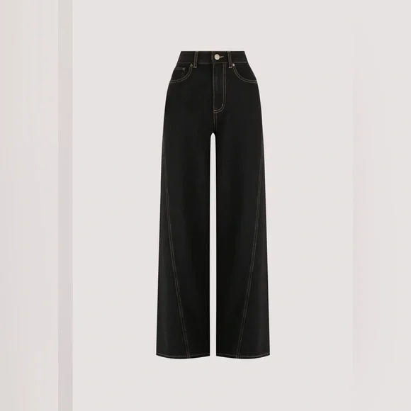 DISSH Carson Jet Black Wide Leg Jean - Picture 4 of 4